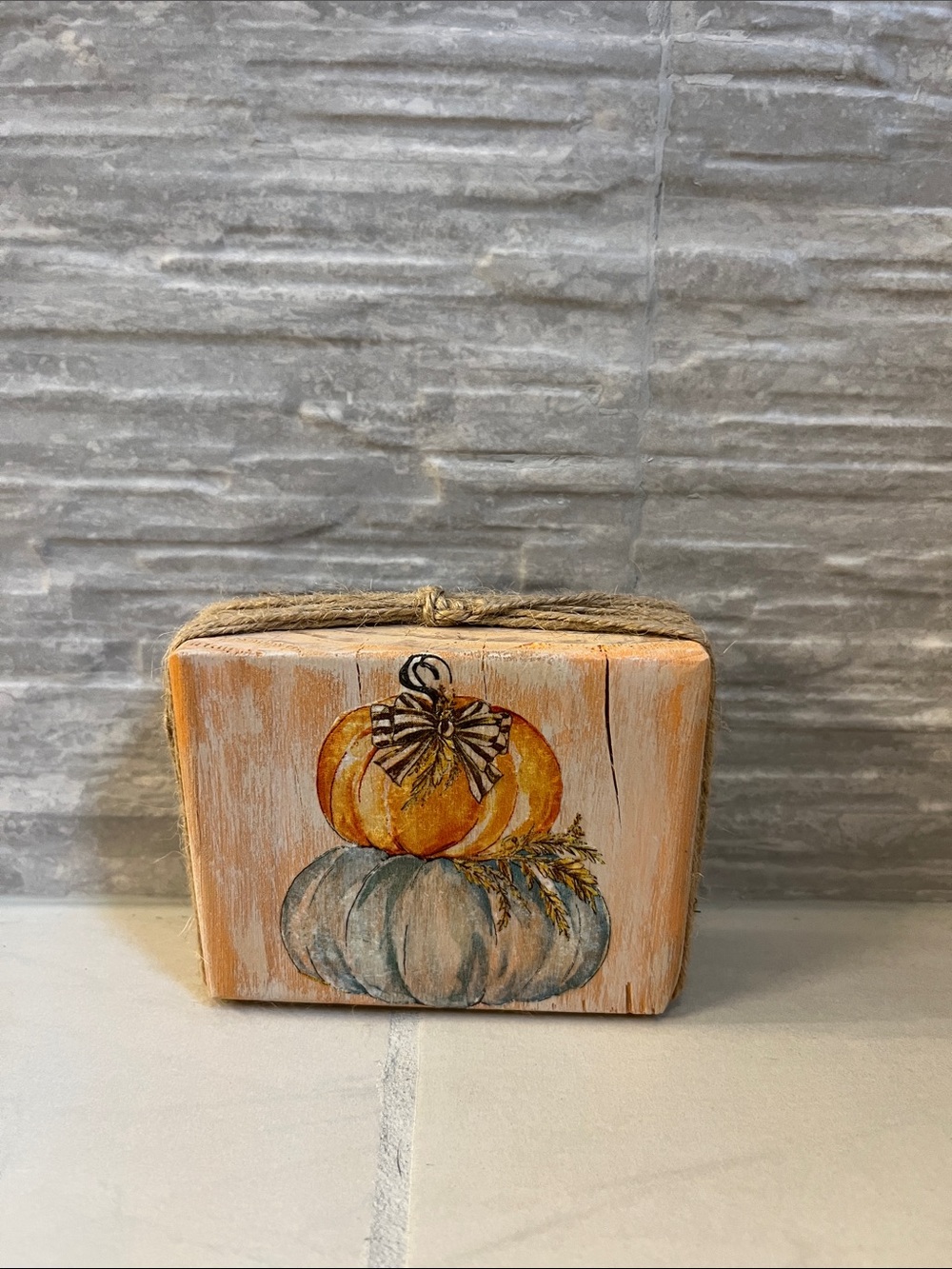 Decorative Fall Wood Table Decor